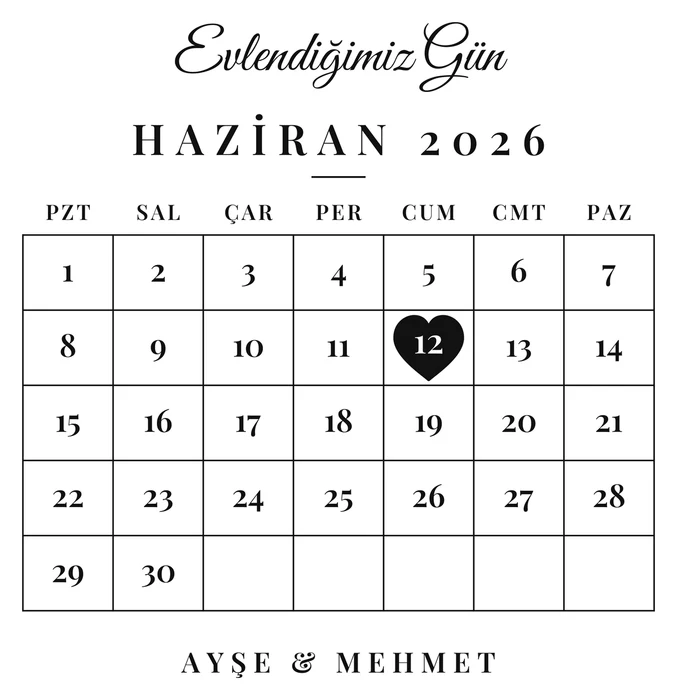 Special date calendar